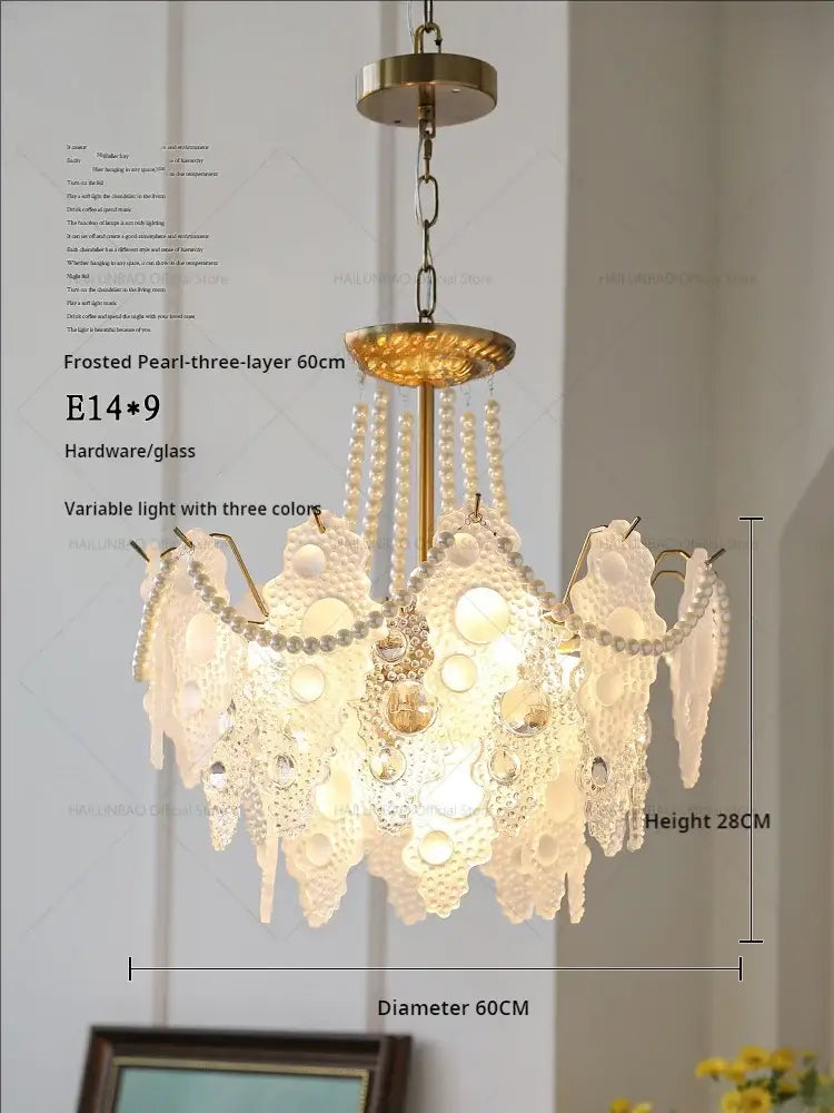 Retro gold and green crystal chandelier for dining room