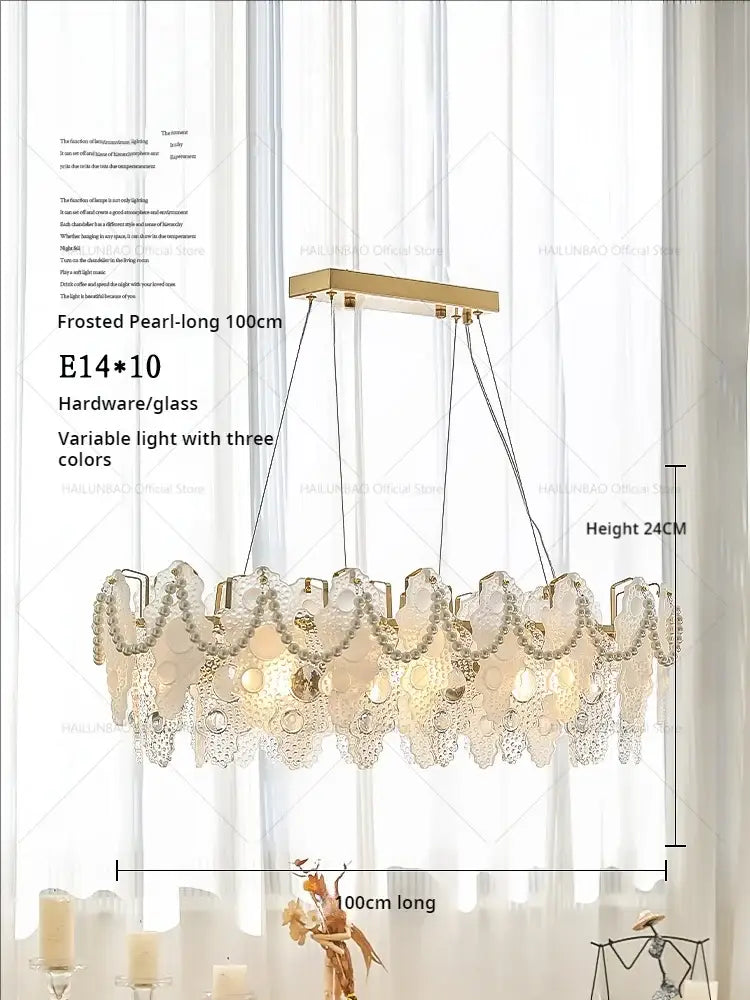 Retro gold and green crystal chandelier for dining room