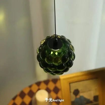 Clear & emerald green crystal chandelier commercial entrance light
