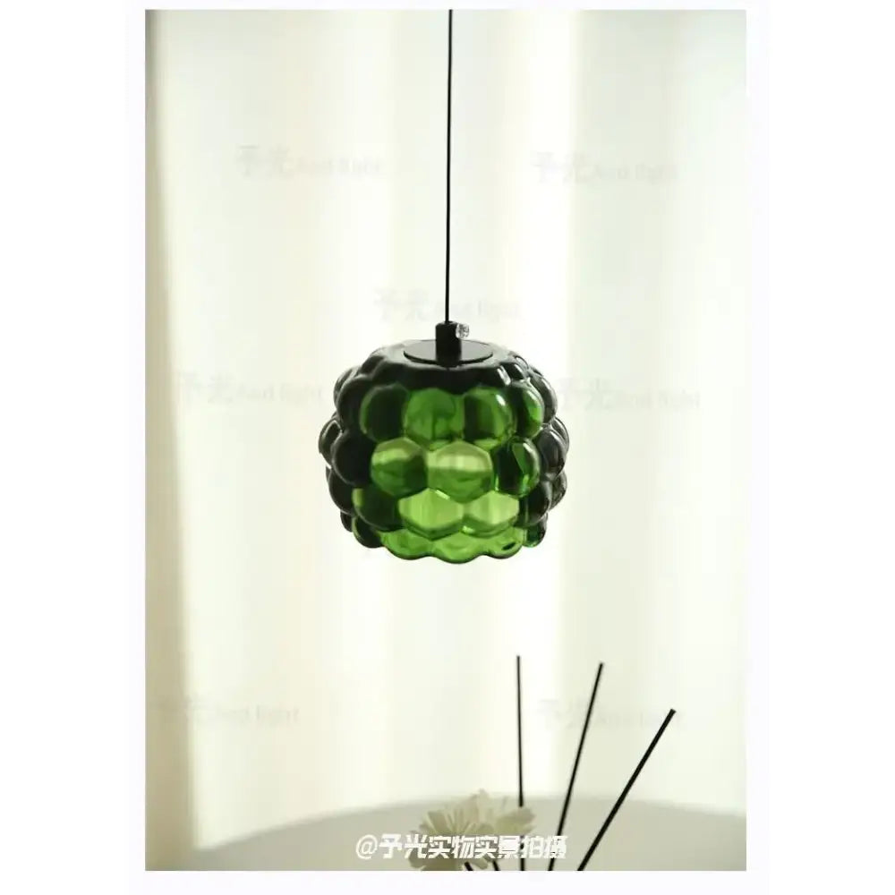 Clear & emerald green crystal chandelier commercial entrance light