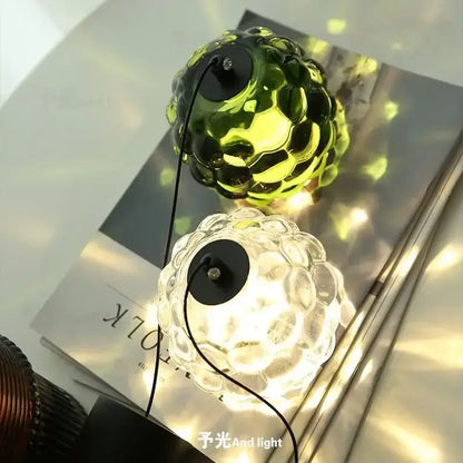 Clear & emerald green crystal chandelier commercial entrance light