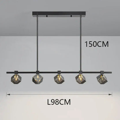 Modern black decorbites crystal chandelier for dining room