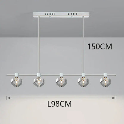 Modern black decorbites crystal chandelier for dining room