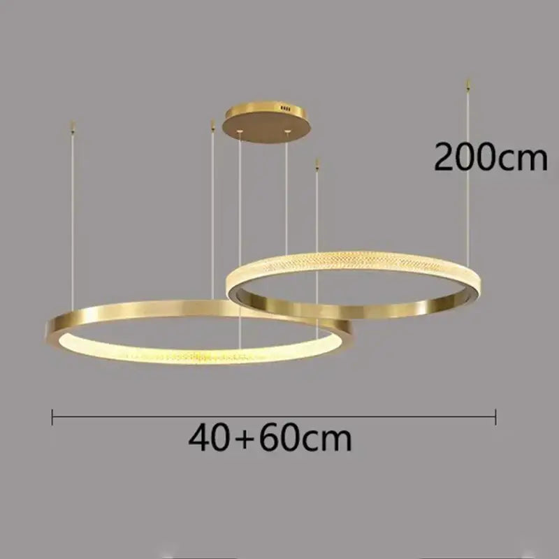 Modern gold textured crystal chandelier dining room pendant light