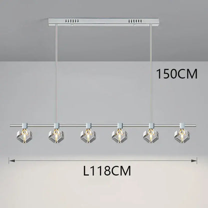 Modern black decorbites crystal chandelier for dining room