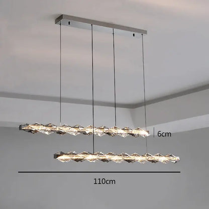 Modern multi tier ring crystal chandelier living room