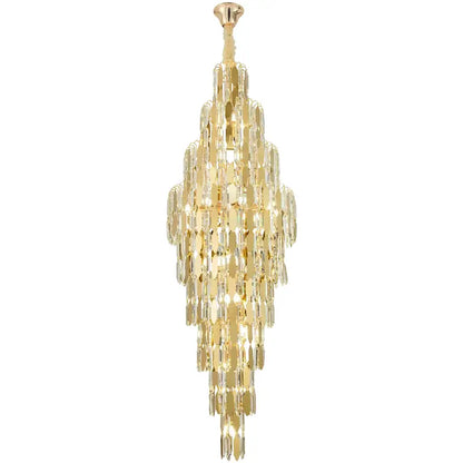 Modern european golden crystal chandelier living room light
