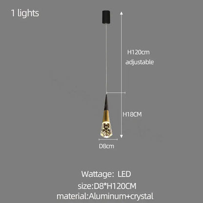 Modern gold decorbites crystal chandelier for stairwell and living room
