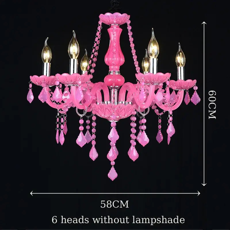 Glamorous emerald green crystal chandelier for bedroom