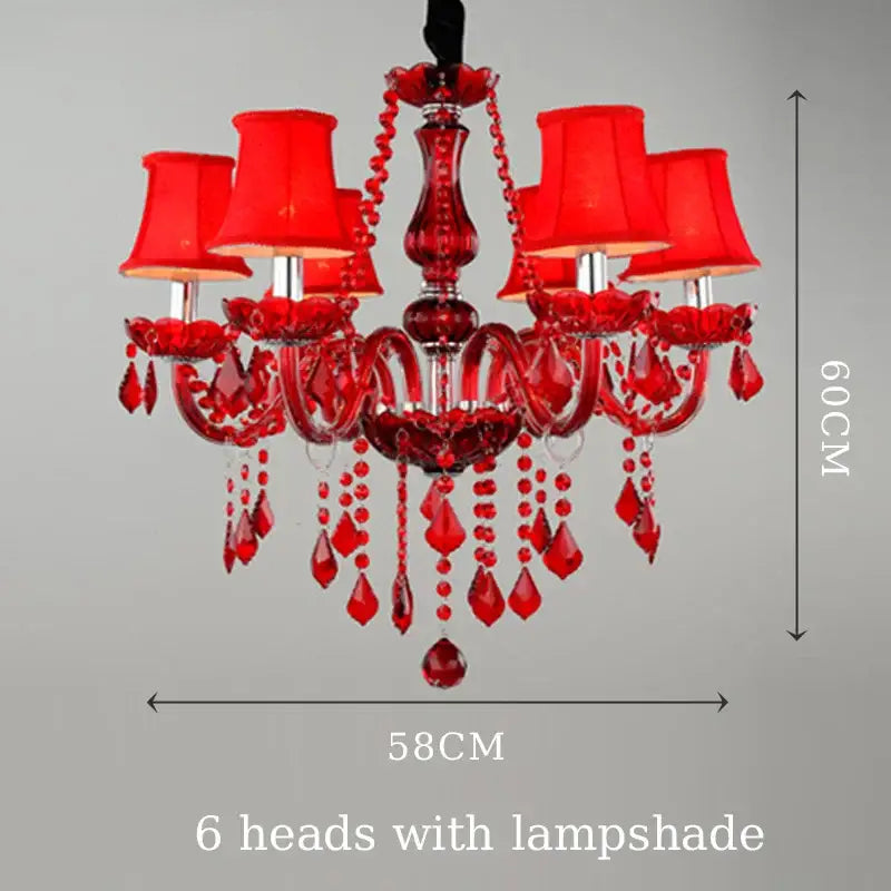 Glamorous emerald green crystal chandelier for bedroom