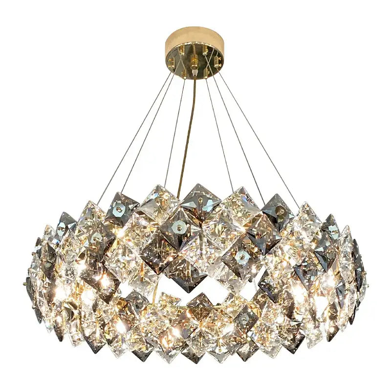 Modern gold crystal chandelier for dining room