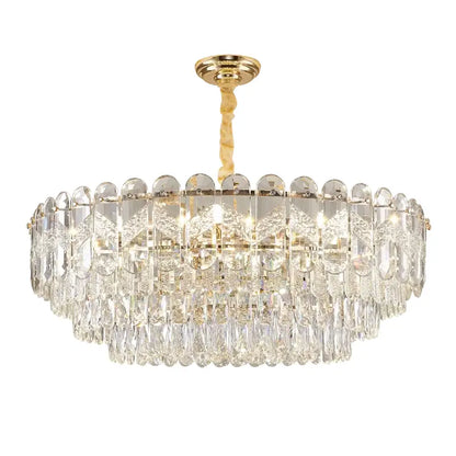 Modern luxury gold crystal chandelier dining room light