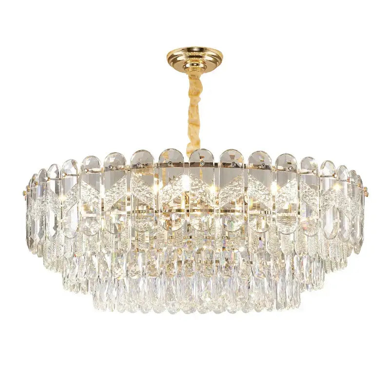 Modern luxury gold crystal chandelier dining room light