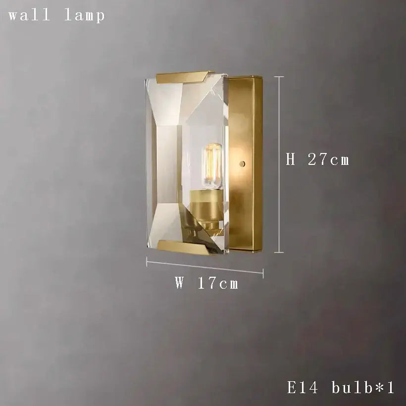 Modern geometric gold crystal chandelier lighting for dining room