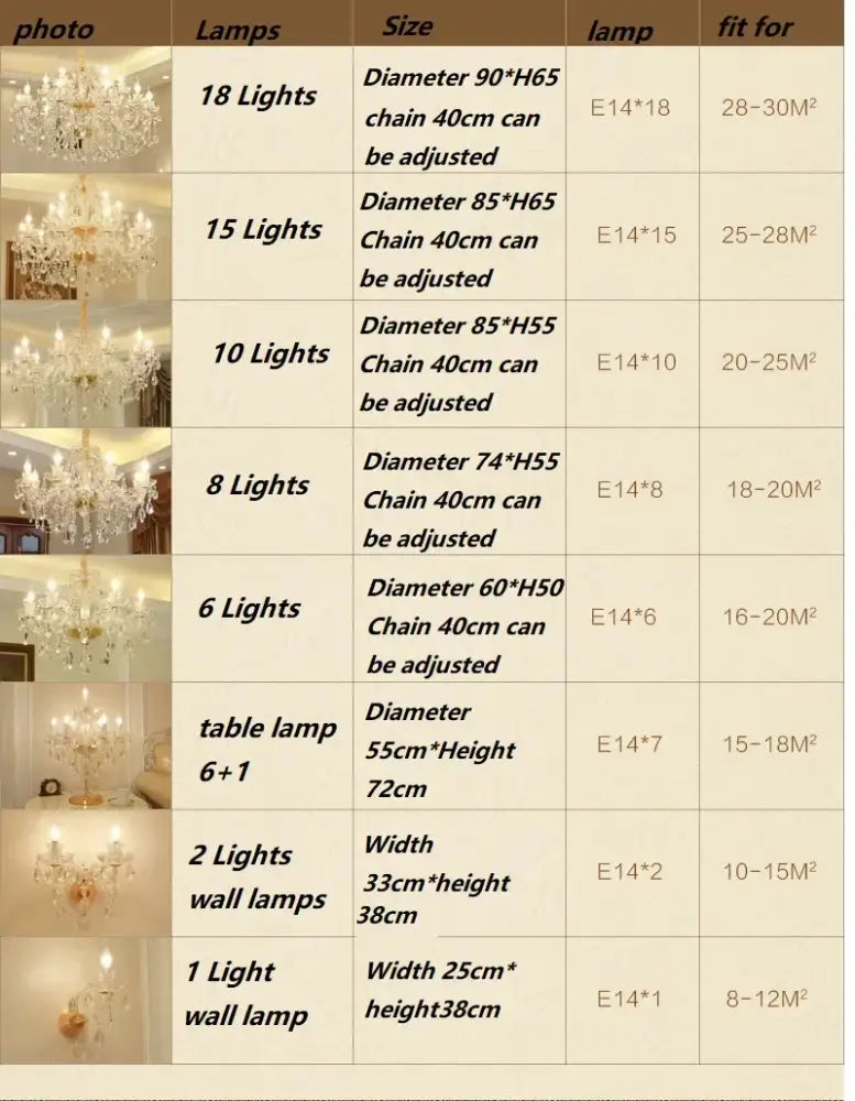Modern european gold & silver crystal chandelier – dining room light
