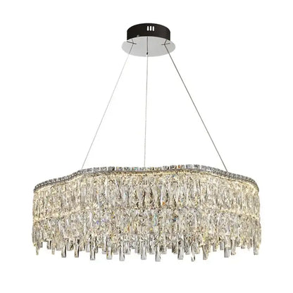 Modern gold crystal chandelier for living room lighting
