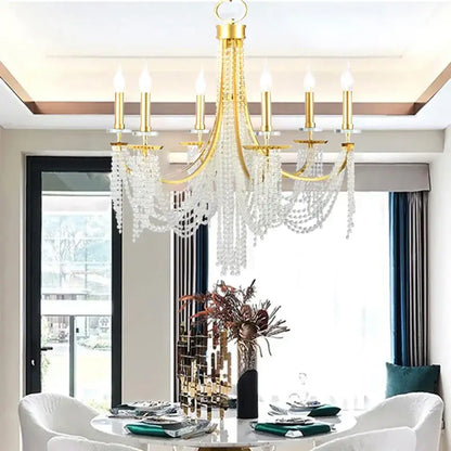 Luxury gold decorbites crystal chandelier for dining room