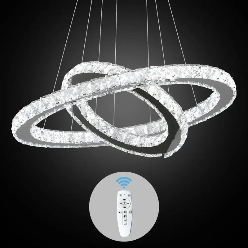 Modern multi ring decorbites crystal chandelier for dining room