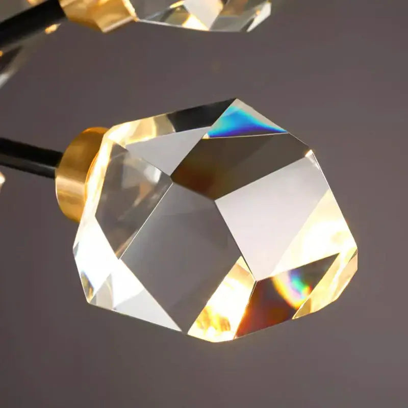 Luxury gold crystal chandelier for dining room