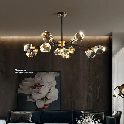 Luxury gold crystal chandelier for dining room