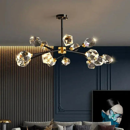 Luxury gold crystal chandelier for dining room
