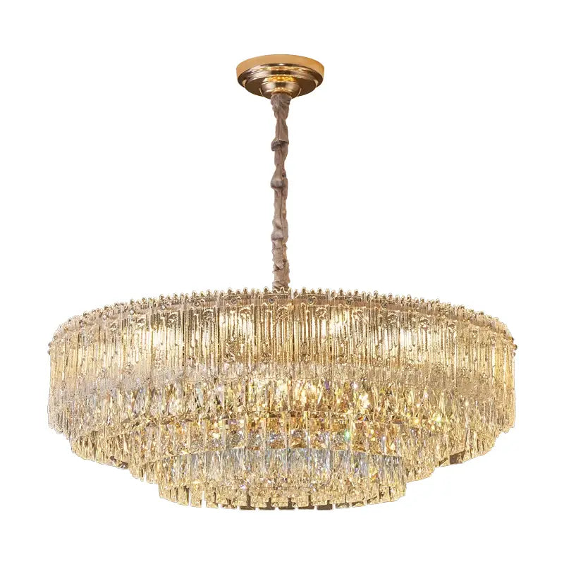 Modern gold crystal chandelier for dining room