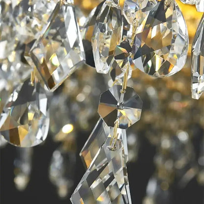 Luxury gold crystal chandelier for dining room