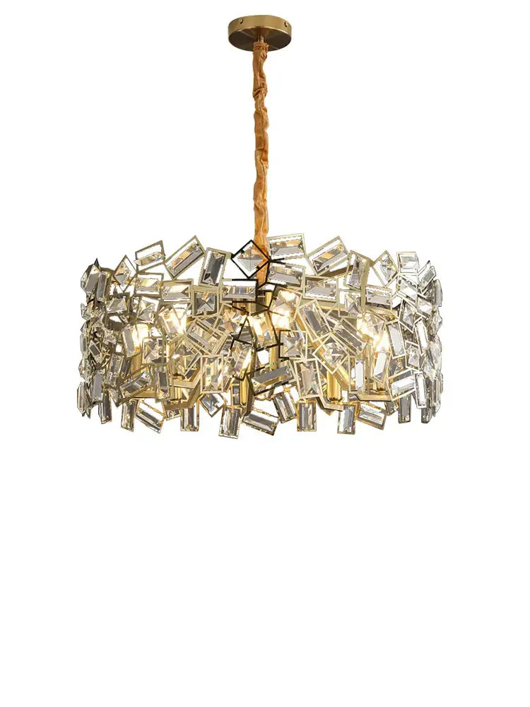 Modern gold crystal chandelier for bedroom decor
