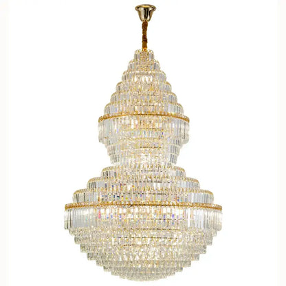Modern gold crystal chandelier living room lighting