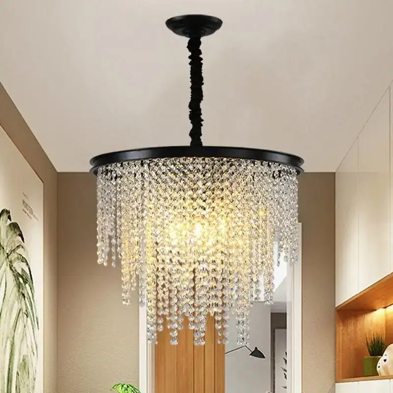 Modern gold crystal chandelier for dining room
