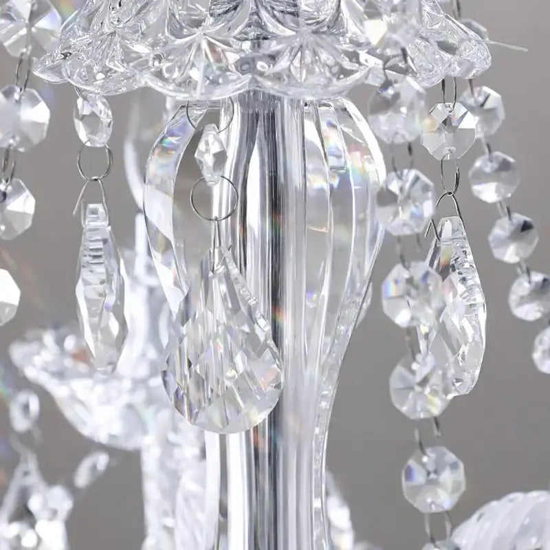 crystal chandelier living room teardrop glass pendant light