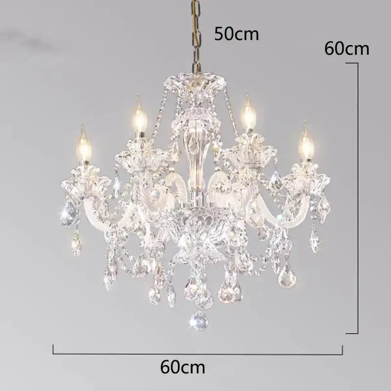 crystal chandelier living room teardrop glass pendant light