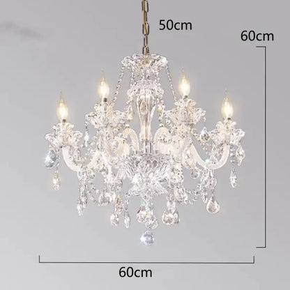 crystal chandelier living room teardrop glass pendant light