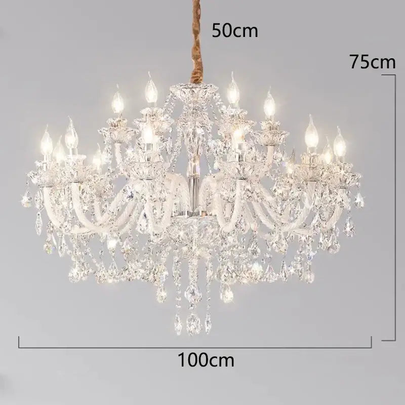 crystal chandelier living room teardrop glass pendant light