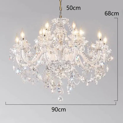 crystal chandelier living room teardrop glass pendant light