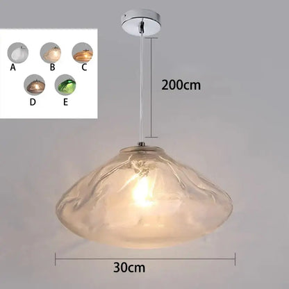 Modern shell glass decorbites crystal chandelier for living room