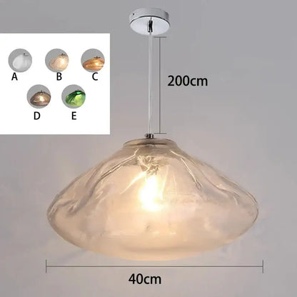 Modern shell glass decorbites crystal chandelier for living room