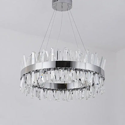 Modern gold crystal chandelier for living room
