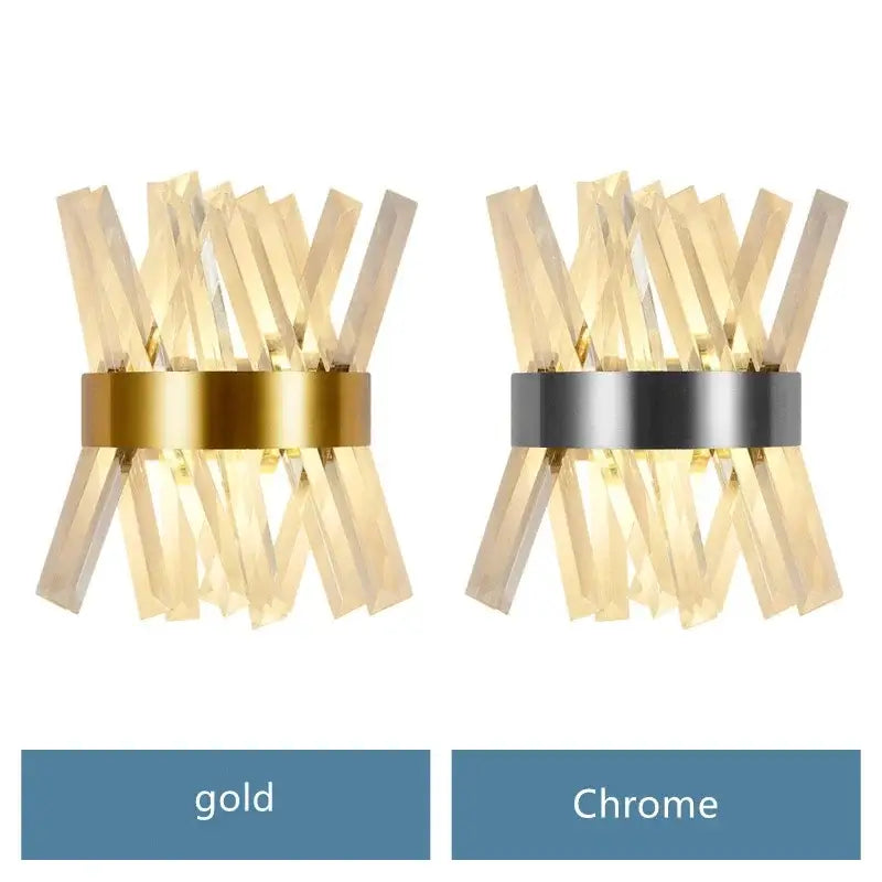 Modern gold crystal chandelier for living room