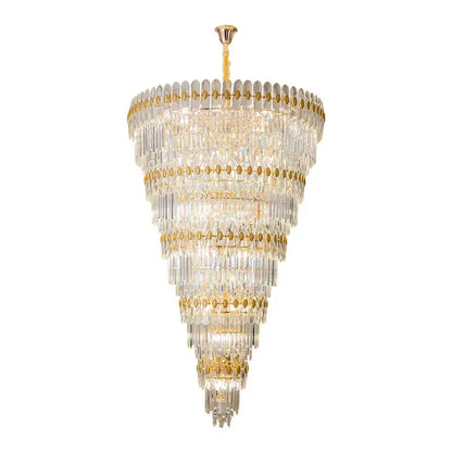 Modern gold crystal chandelier for dining room