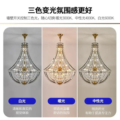 Modern gold teardrop crystal chandelier for dining room