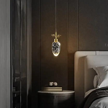 Modern gold crystal chandelier dining room pendant light