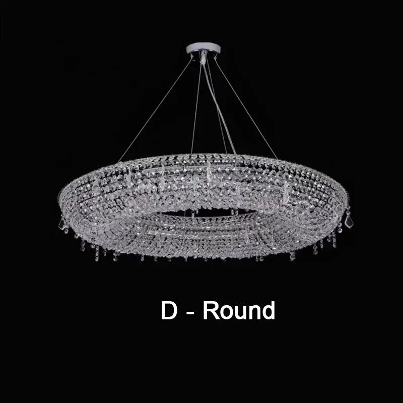 Modern luxury crystal chandelier dining room pendant light