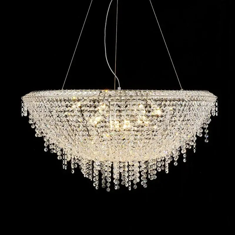 Modern luxury crystal chandelier dining room pendant light