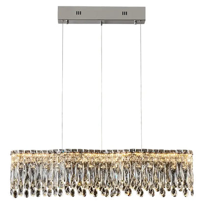 Modern luxury crystal chandelier – dining room cascading light