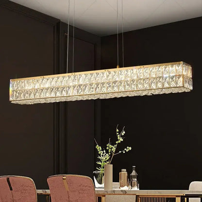 Modern luxury gold crystal chandelier for living room
