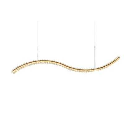 Modern gold infinity crystal chandelier pendant lamp living room
