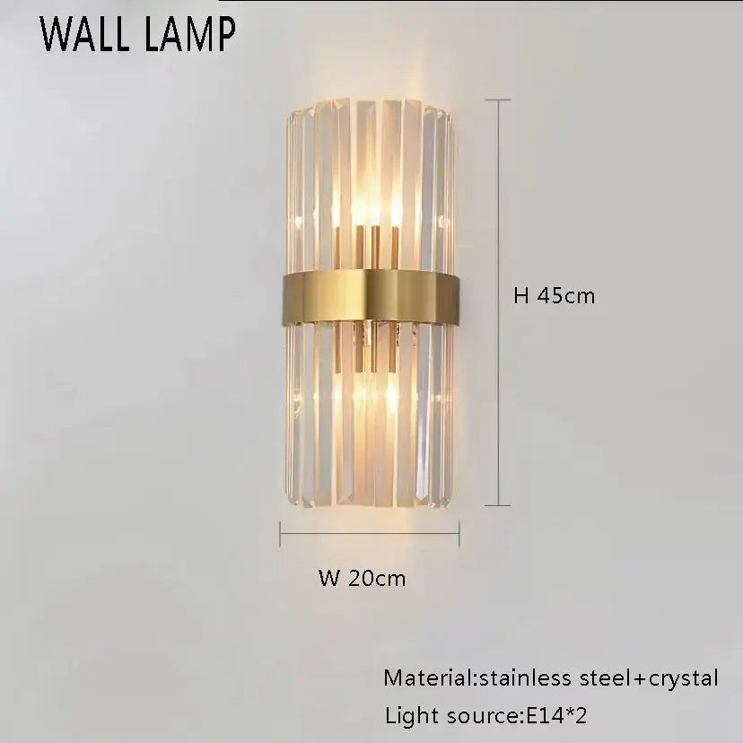 Modern gold interlocking ring crystal chandelier living room