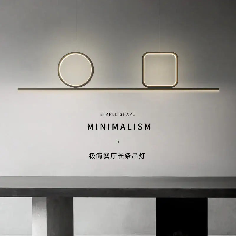 Modern black geometric crystal chandelier pendant light bedroom