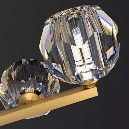 Modern gold crystal chandelier pendant light for dining room